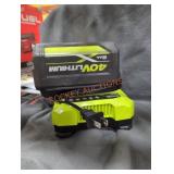 Ryobi 40v 6 ah battery and charger