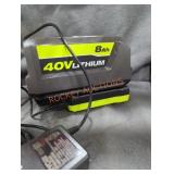 Ryobi 40v 8 ah battery and charger