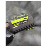 Ryobi 40v 6 ah battery and charger