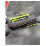 Ryobi 40v 4 ah battery and charger