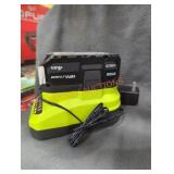 Ryobi 18v 4 ah battery and charger