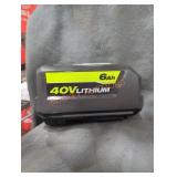 Ryobi 40v 6 ah battery