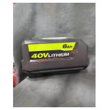 Ryobi 40v 6 ah battery