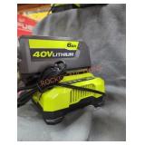 Ryobi 40v 6 ah battery and charger