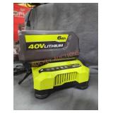 Ryobi 40v 6 ah battery and charger