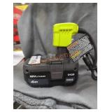 Ryobi 18v 4 ah battery and charger