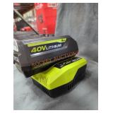 Ryobi 40v 5 ah battery and charger
