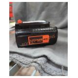 Black and decker 40v 2 ah battery