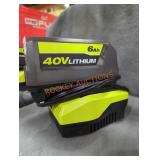 Ryobi 40v 6 ah battery and charger