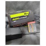 Ryobi 40v 6 ah battery and charger