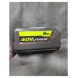 Ryobi 40v 6 ah battery