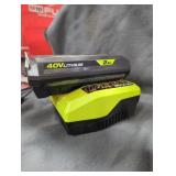 Ryobi 40v 2 ah battery and charger