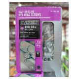1 box self-drilling hex head screws #10 x 3/4"