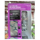 1 box self-drilling hex head screws #10 x 3/4"