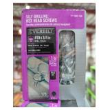 1 box self-drilling hex head screws #10 x 3/4"