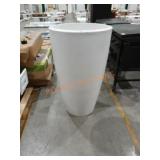 43" Tall White Verona Plastic Planter