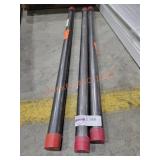 (3) 1"x30" Steel Pipes
