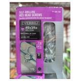 1 box self-drilling hex head screws #10 x 3/4"