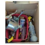 Box Lot of Assorted Cleaning Supplies