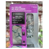 1 box self-drilling hex head screws #10 x 3/4"