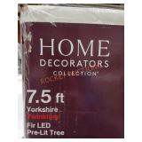 7.5 Yorkshire Twinkling Fir Pre-Lit Tree