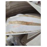 Large Gray/Gold Area Rug, Size Unknown