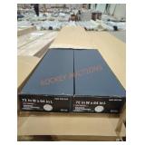 1 box 72" x 64" white 2.5" cordless faux wood