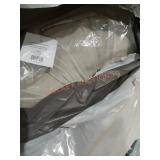 Sofia Light Gray Velvet Round Throw Pillow 16" x