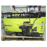 Skid RYOBI 40V 18 in. Rear Tine Tiller Kit