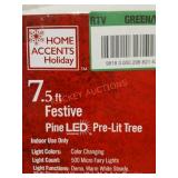 7.5 Festive Pine Pre-Lit Tree
