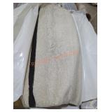 Large Ivory/Black Area Rug, Size Unknown