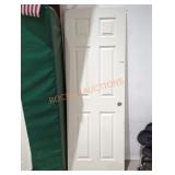 28" x 80" White 6 Panel Door
