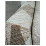 Brown/Beige Large Area Rug, Size Unknown