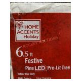 6.5 Festive Pine Pre- Lit Tree