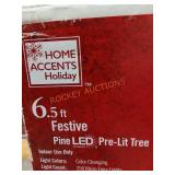 6.5 Festive Pine Pre-Lit Tree