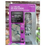 1 box self-drilling hex head screws #10 x 3/4"