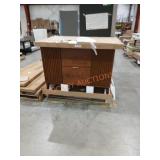 48" Wood Vanity with White Top in Box