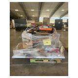 Lifetime table, microwave oven, hand jack