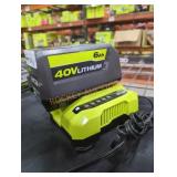 Ryobi 40v 6 ah battery and charger