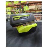 Ryobi 40v 4 ah battery and charger