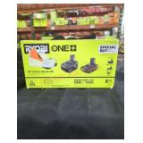 Ryobi 18v 4 ah and 2 ah lithium starter kit
