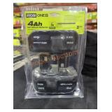 Ryobi 18v 4 ah lithium batteries