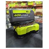 Ryobi 40v 6 ah battery and charger
