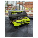 Ryobi 40v 4 ah battery and charger