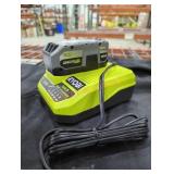 Ryobi 18v 4 ah battery and charger
