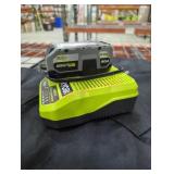 Ryobi 18v 4 ah battery and charger