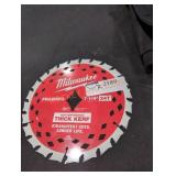 Milwaukee framing 7-1/4" 24t saw blade