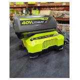 Ryobi 40v 4 ah battery and charger