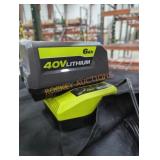 Ryobi 40v 6 ah battery and charger