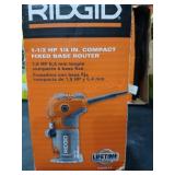 RIDGID 1-1/2 HP 1/4" Compact Fixed Base Router